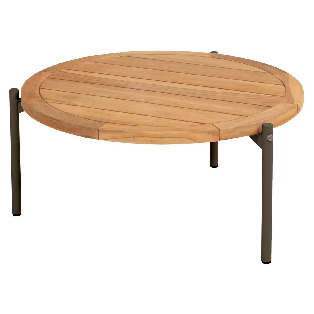 4Seasons Yoga Loungetisch Ø73cm Aluminium/Teak