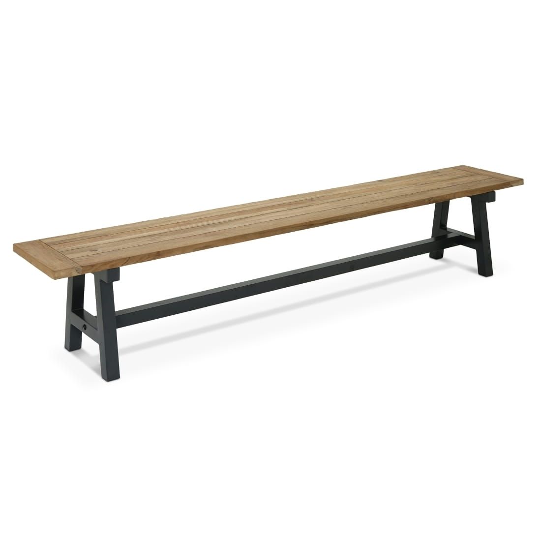 OUTLIV. Omaha Gartenbank Aluminium/Teak recycelt