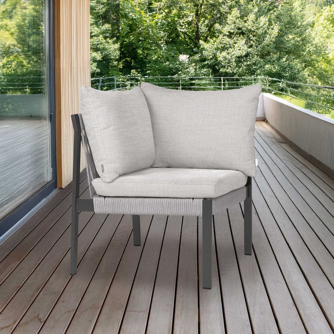 Stern Tammo Eck-/Endmodul Aluminium/Rope/Outdoorstoff