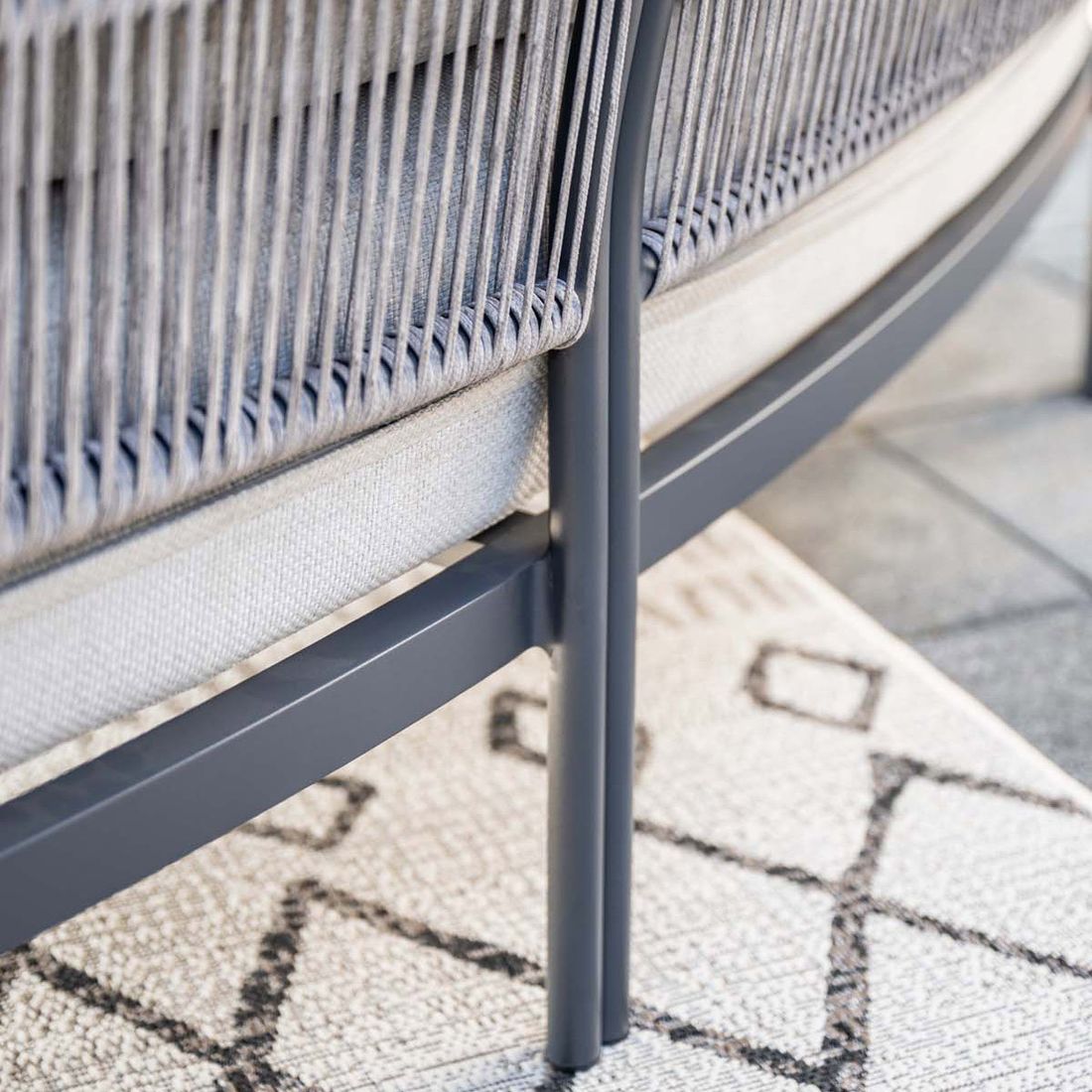 Garden Impressions Tirolo Gartenloungesofa Aluminium/Rope/Polyester