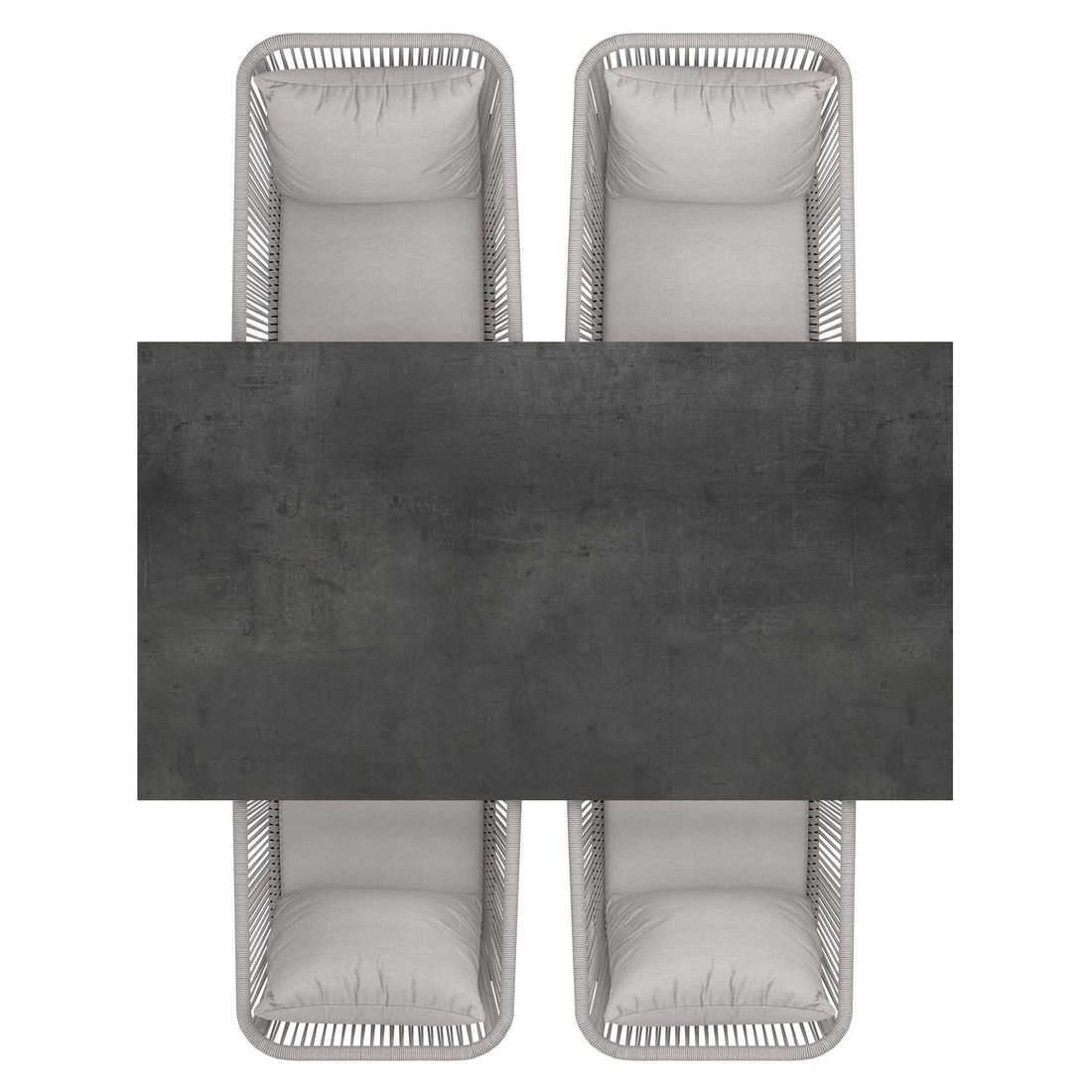 OUTLIV. Alex Gartenmöbel-Set M (4 Plätze) Tisch 160x90cm
