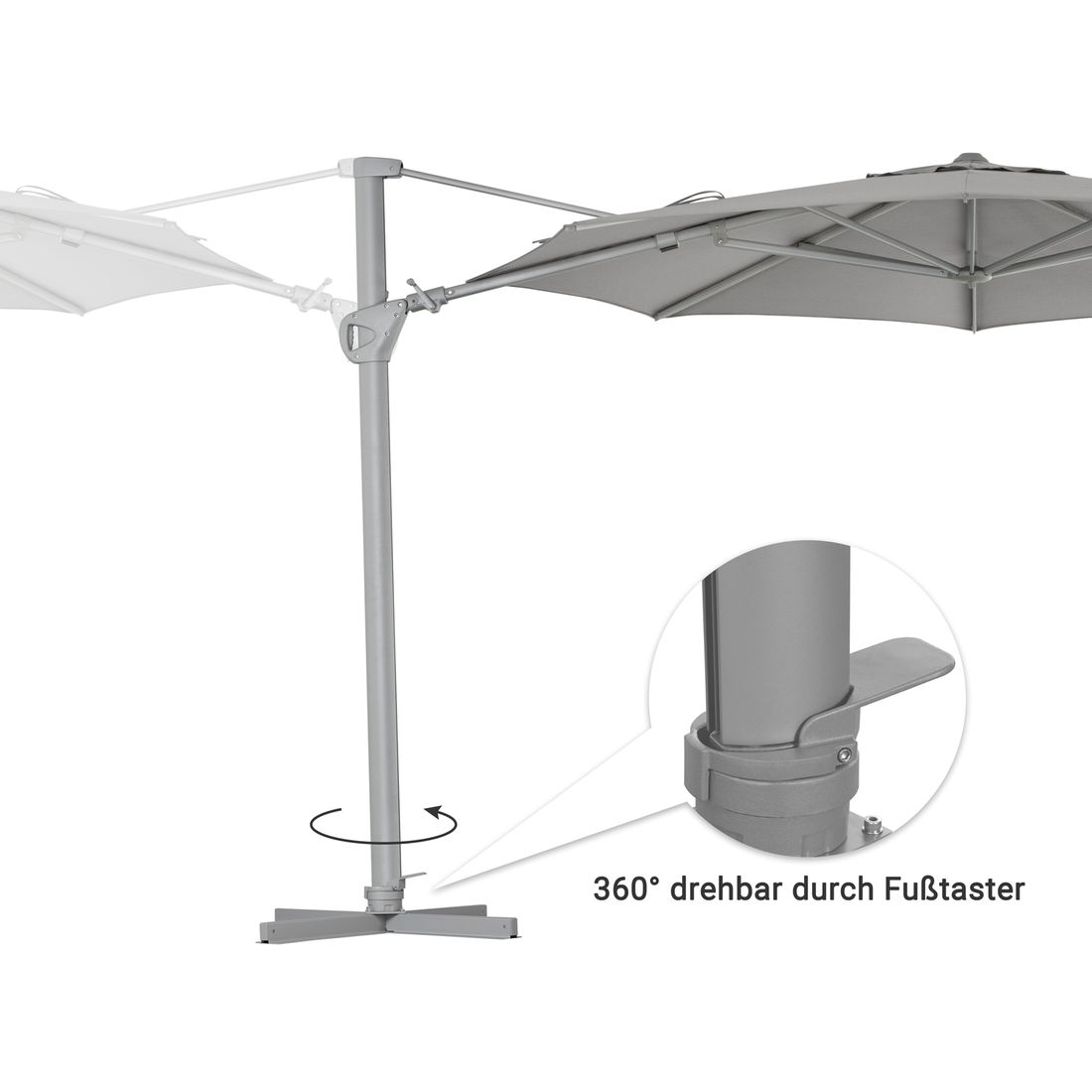 OUTLIV. Saint Tropez Ampelschirm Ø350cm