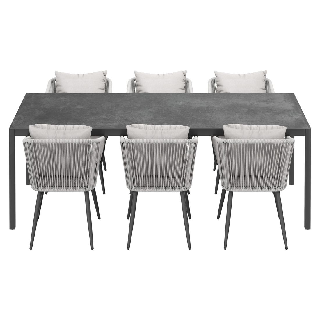 OUTLIV. Alex Gartenmöbel-Set Aluminium/Keramik