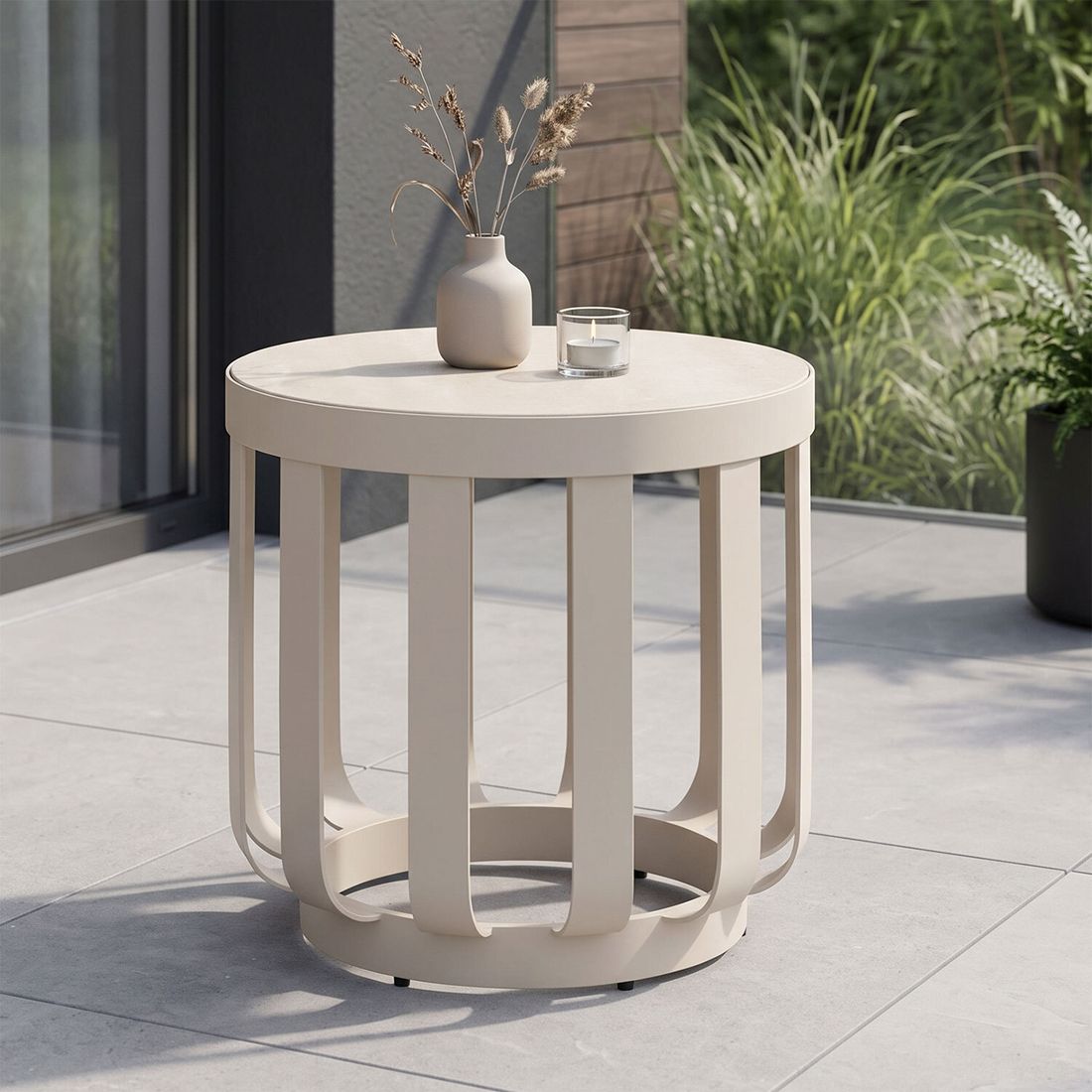 Zebra Dayo Loungetisch Aluminium/Keramik