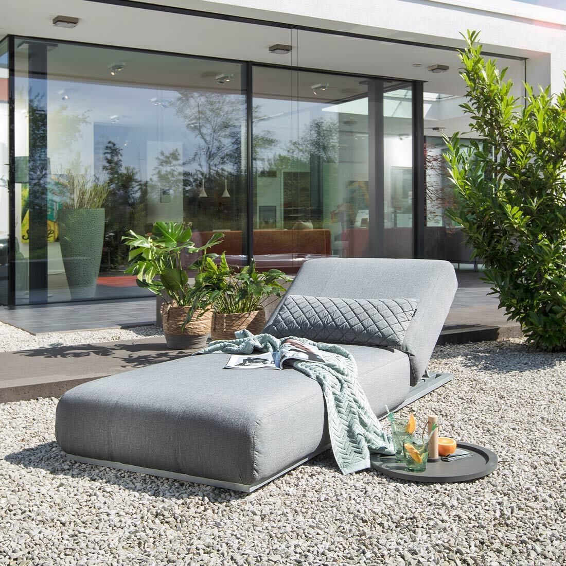 Kettler Ego Gartenliege verstellbar 213x90x33cm Sunbrella