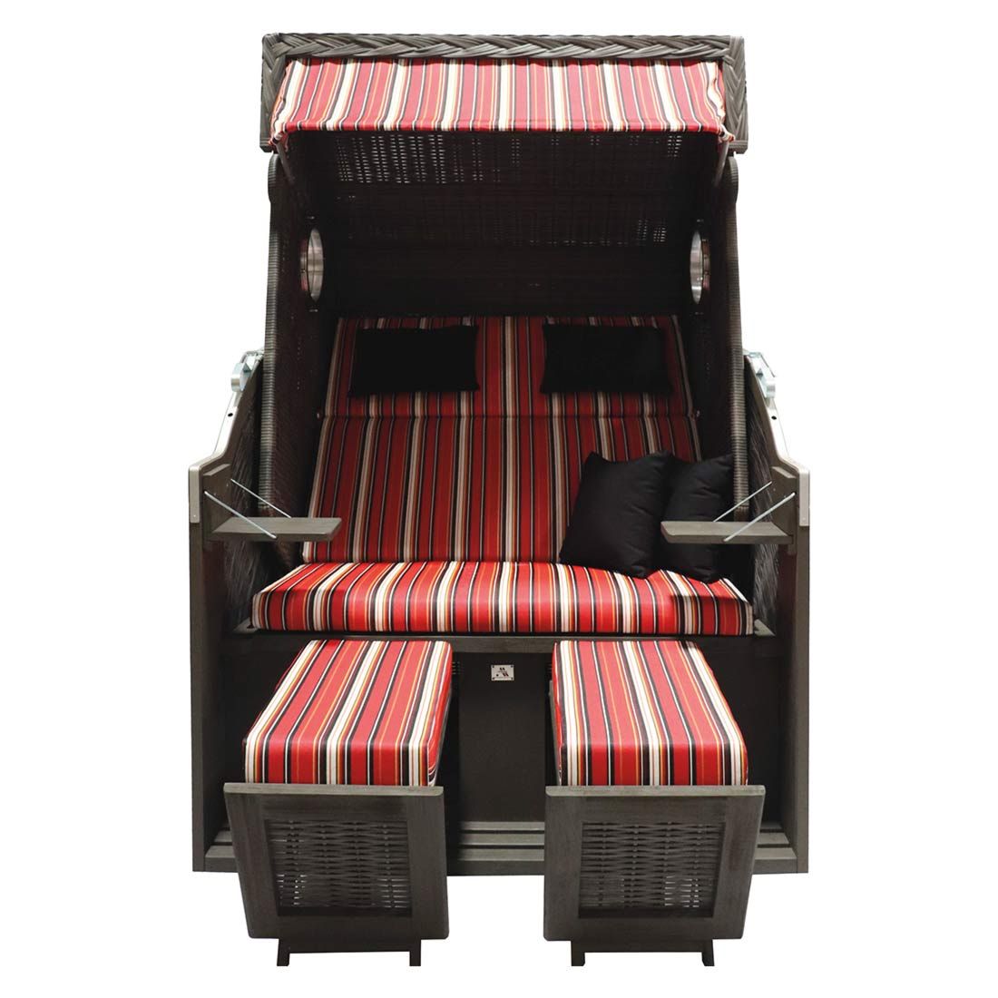 deVries Pure Cliff XL SUN Strandkorb Geflecht/Pinienholz 443