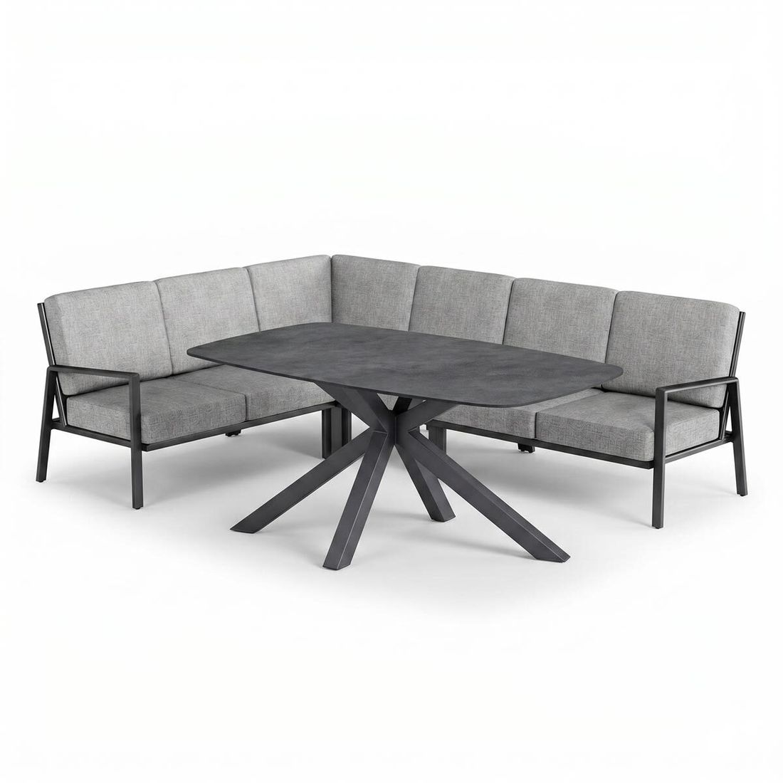 Kettler Zenith Dininglounge Tisch 180x100cm Aluminium/Olefin