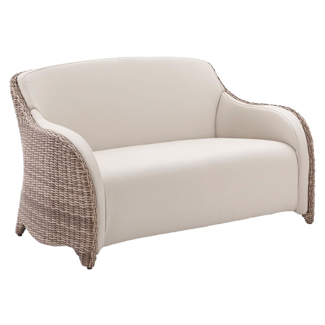 Domus Ventures Luxor Gartensofa Halbrundgeflecht/MarinaPlus