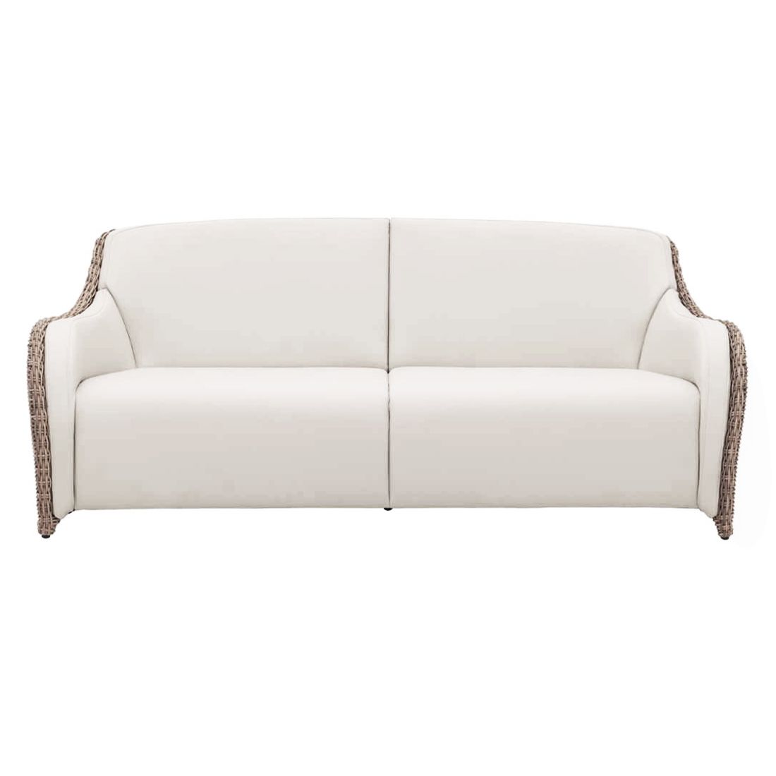 Domus Ventures Luxor Gartensofa Halbrundgeflecht/MarinaPlus