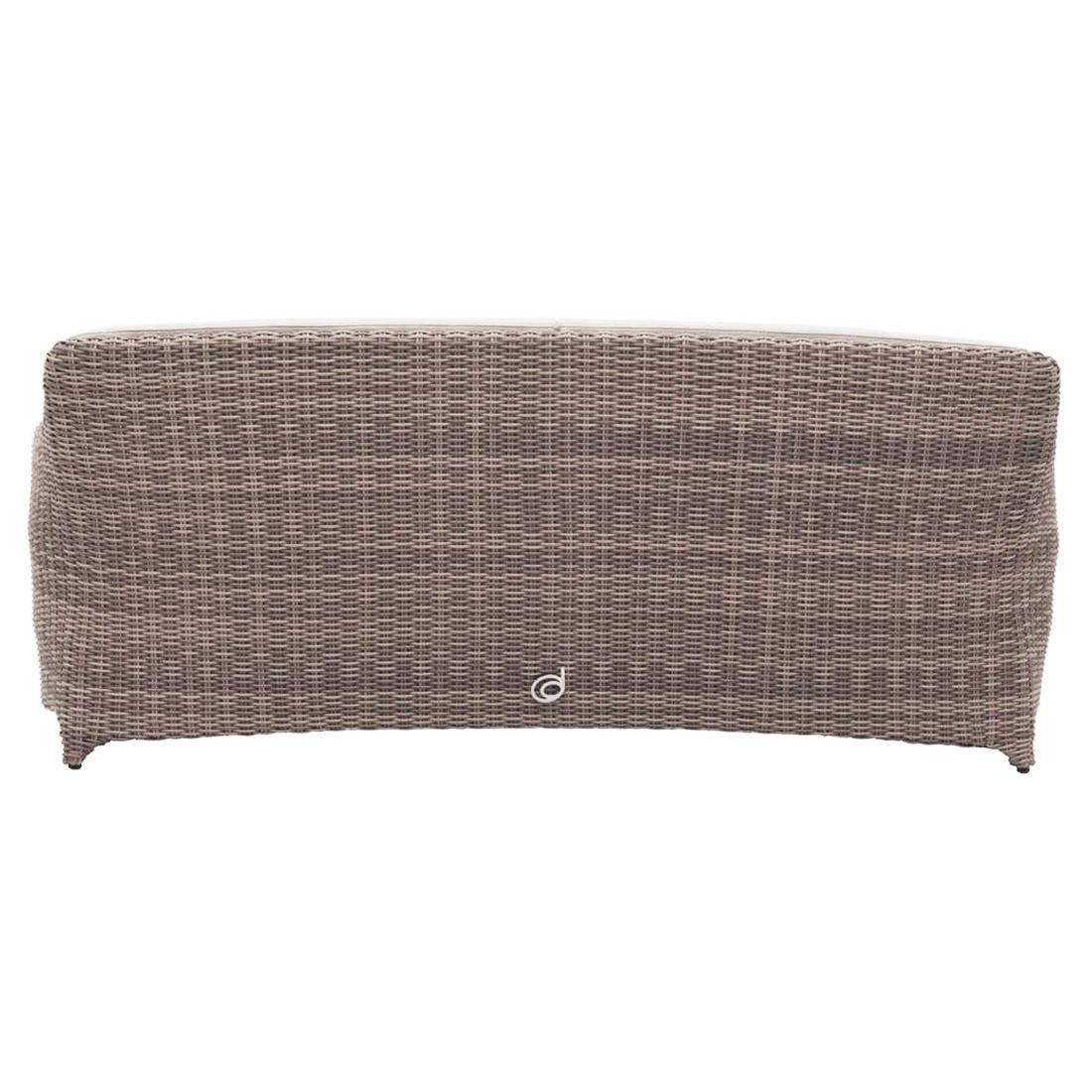 Domus Ventures Luxor Gartensofa Halbrundgeflecht/MarinaPlus