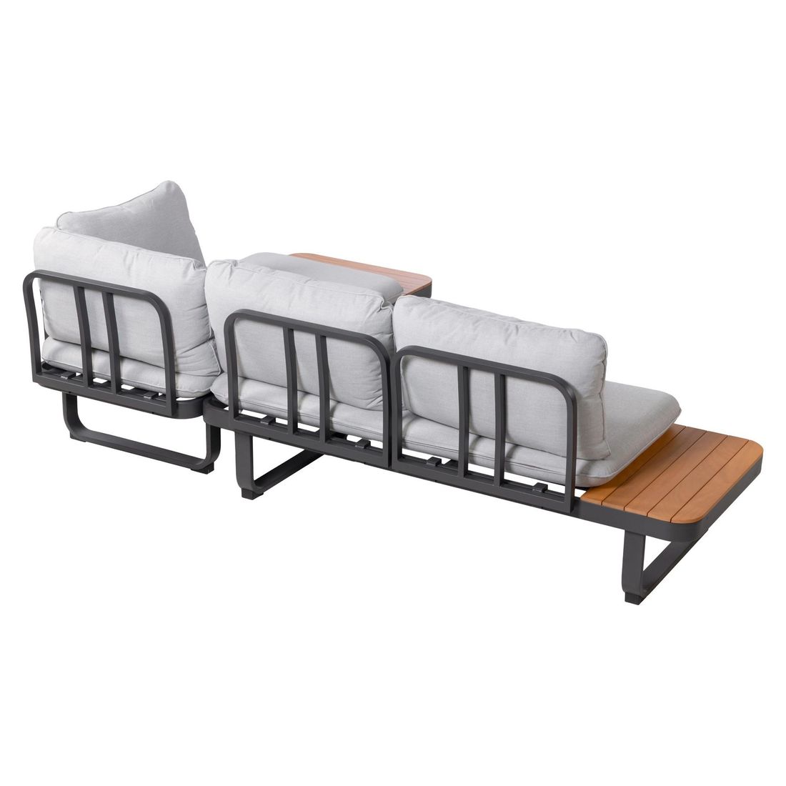 OUTLIV. Madagaskar Ecklounge Aluminium/Akazie/Polyester