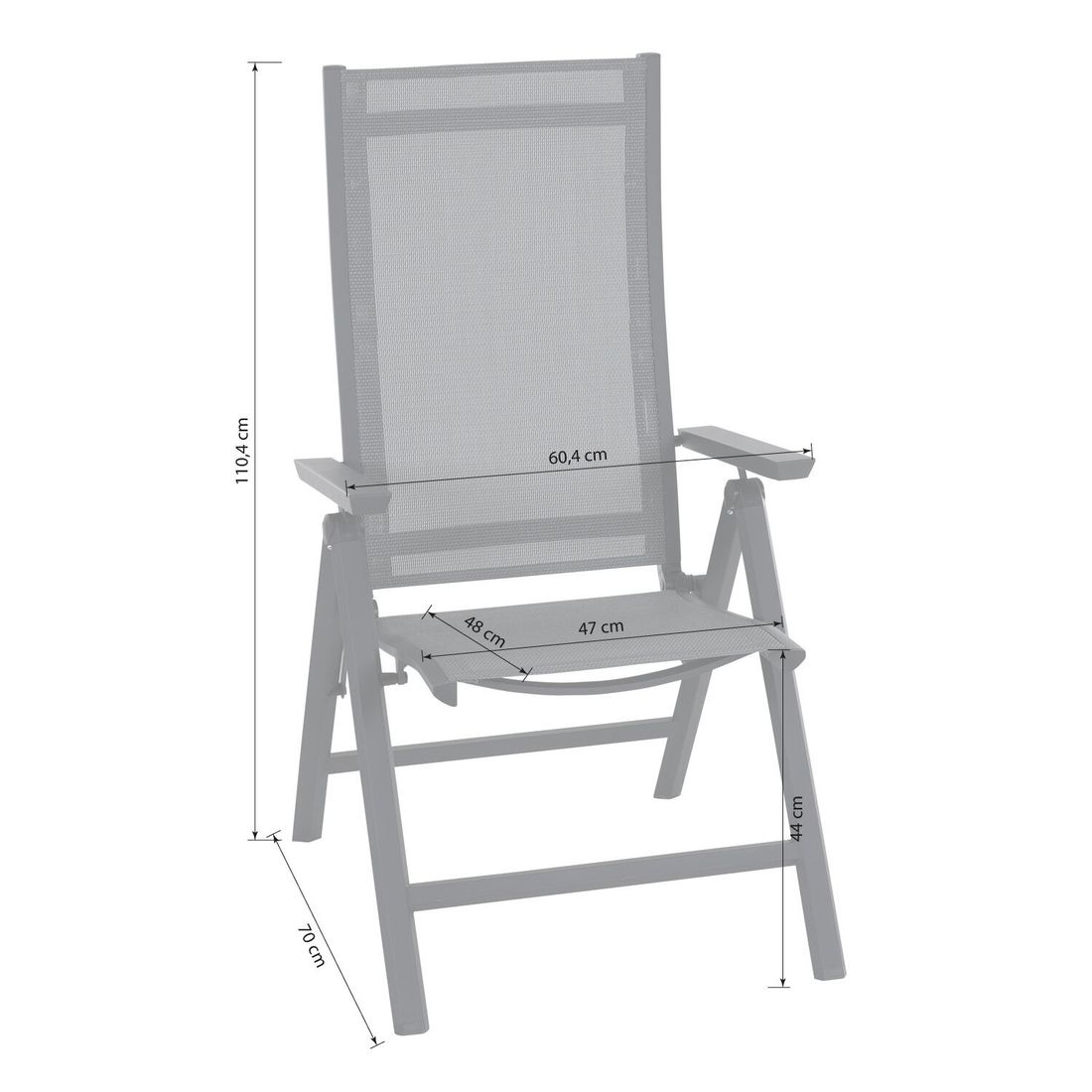 Siena Garden Tauro Klappsessel Aluminium/Ranotex