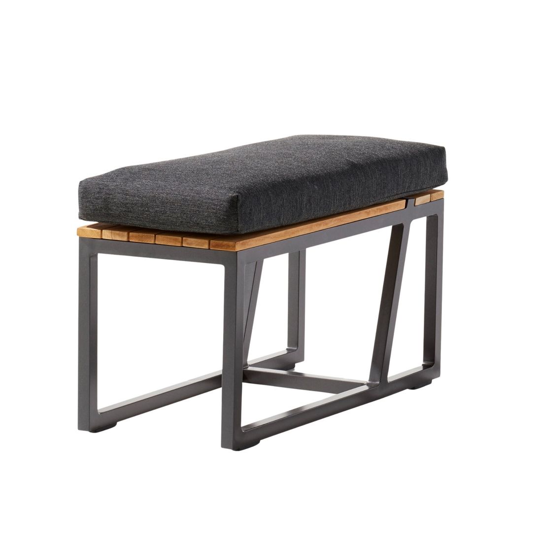 Sieger Havanna Beistelltisch 69x32cm Aluminium/Teak