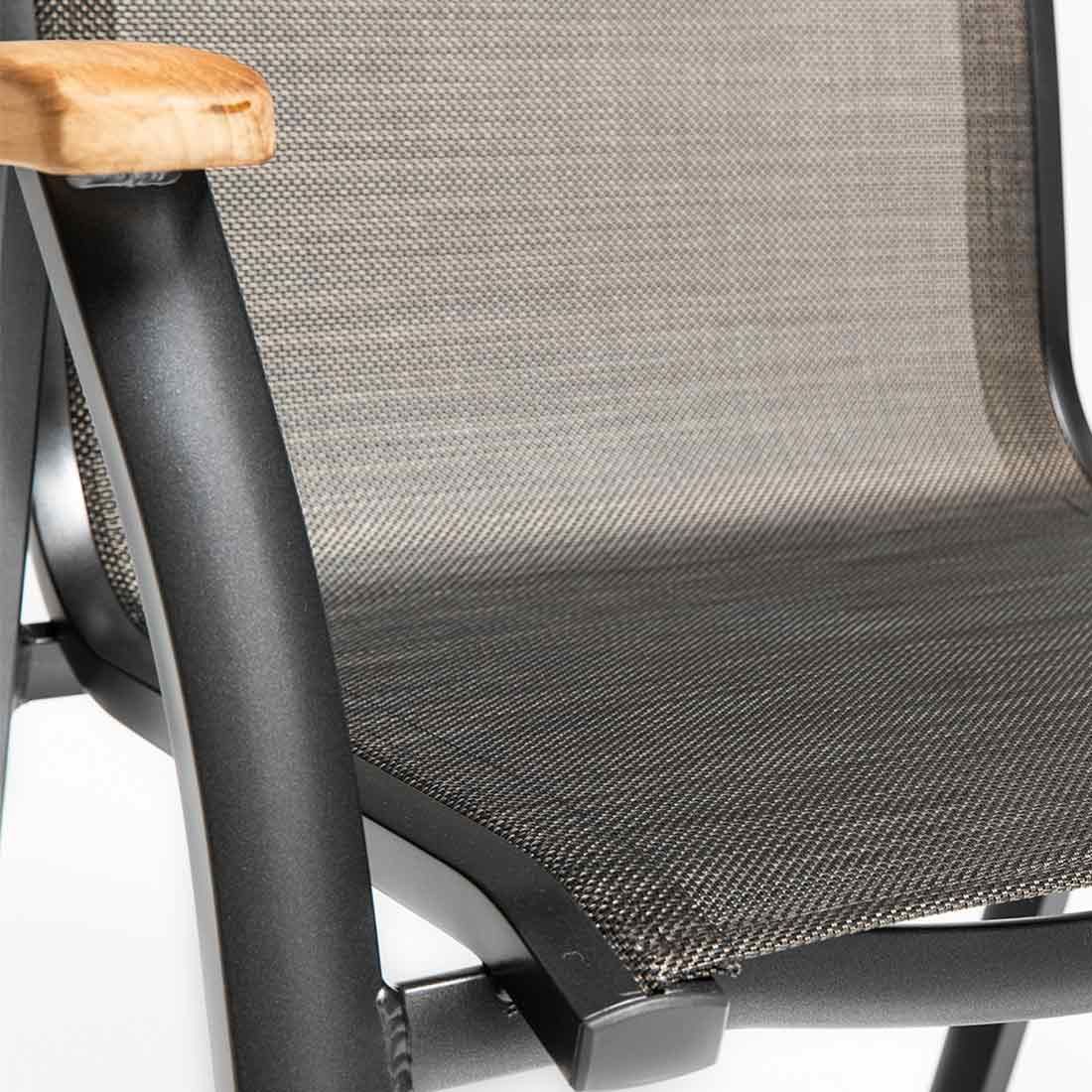 Kettler Memphis Gartenmöbel-Set M verstellbar (4 Plätze) Tisch 160x95cm