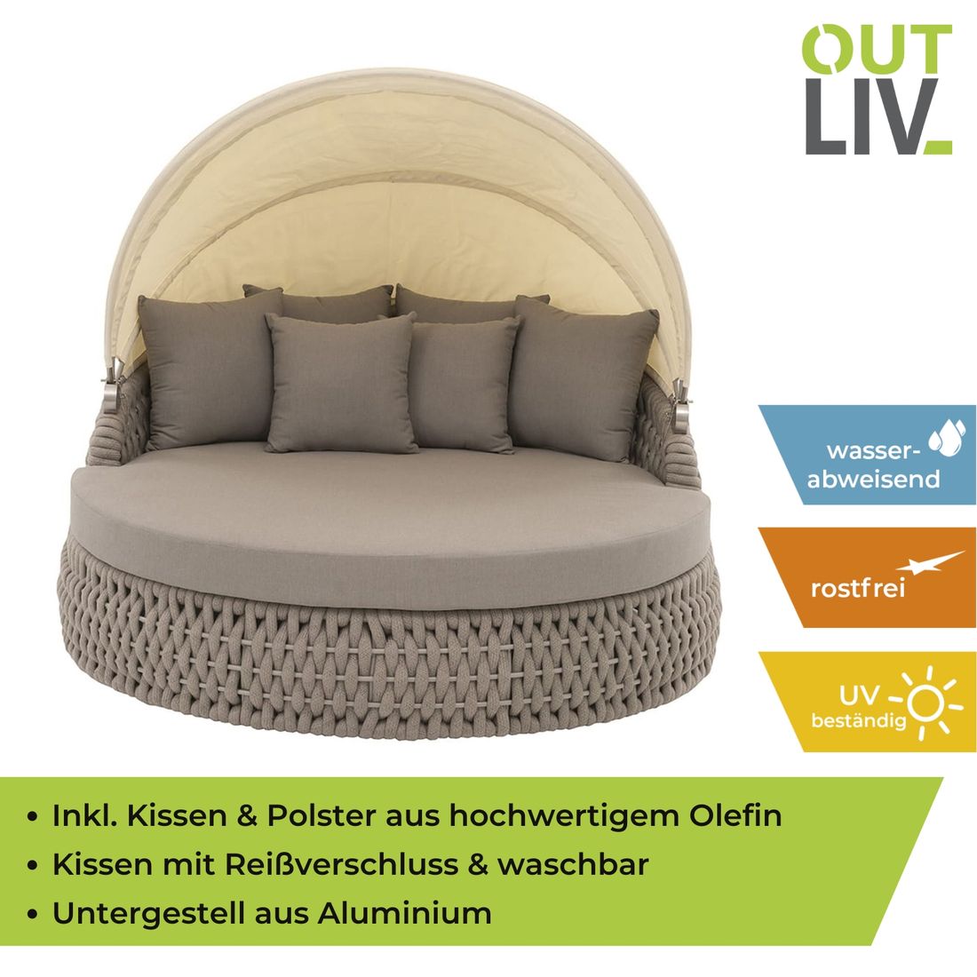 OUTLIV. Leon Loungeinsel Rope/Olefin