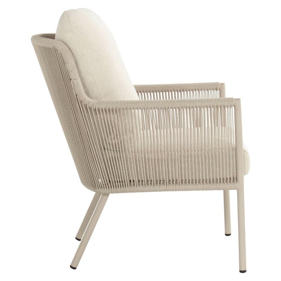 Hartman Zaragoza Low Dining Gartensessel Aluminium mit Sitz- und Rückenkissen