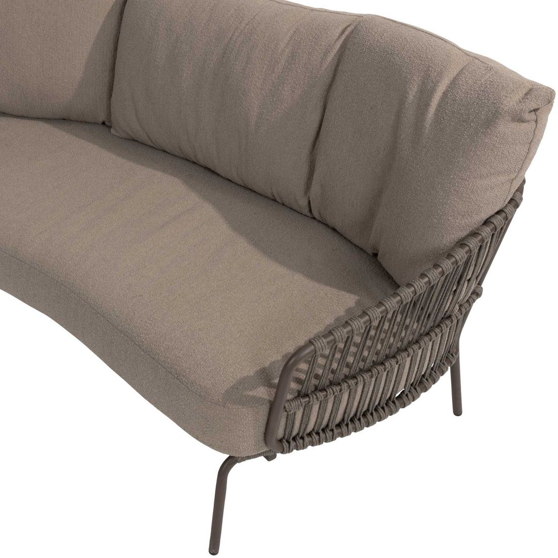 4Seasons Capalbio Gartenloungesofa Edelstahl/Rope/Olefin