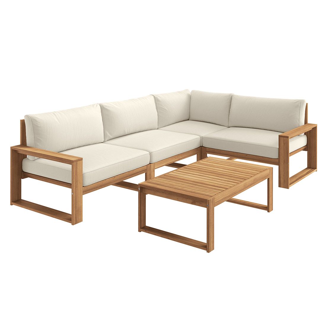 OUTLIV. Santa Cruz Ecklounge inkl. Loungetisch Akazie/Polyester