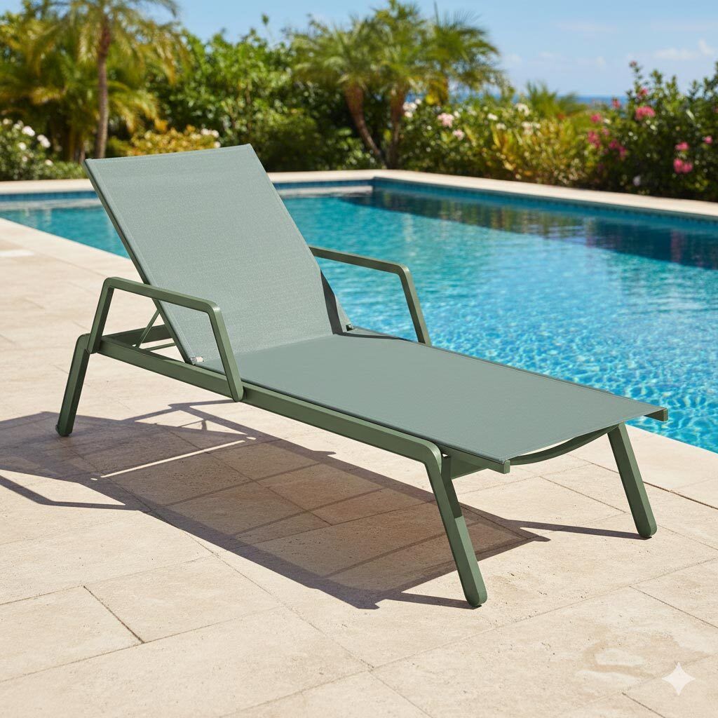 Kettler Latitude Gartenliege verstellbar Aluminium/Outdoorgewebe