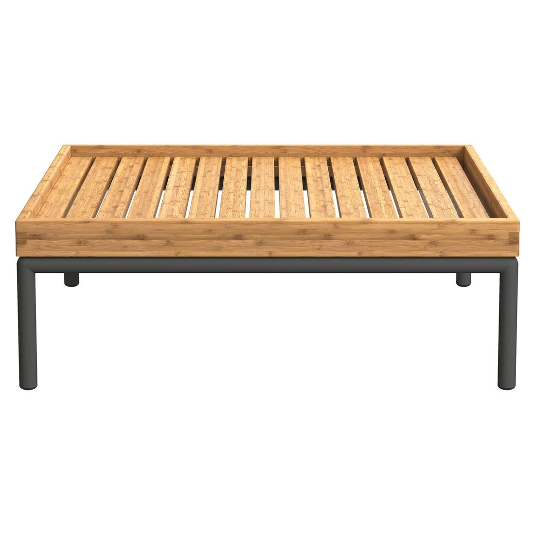 HOUE Level-Level 2 Loungetisch 81x81cm Aluminium/Bambus