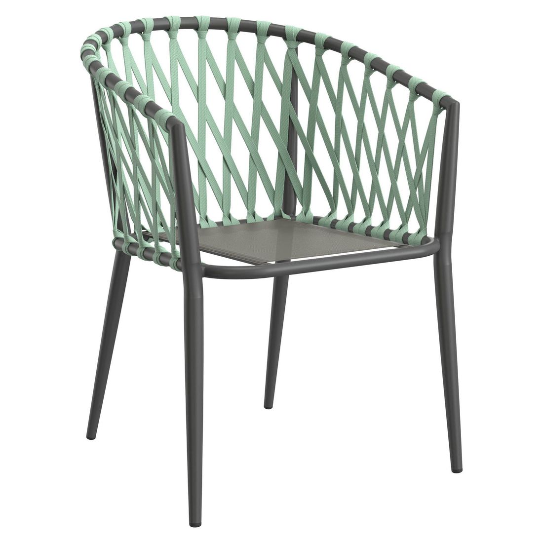 LC Garden Sunrepo Stapelsessel Aluminium mit Sitz- und Rückenkissen