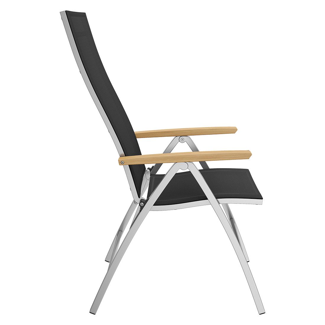 OUTLIV. Oviedo Klappsessel Edelstahl/Textilene/Teak-AL