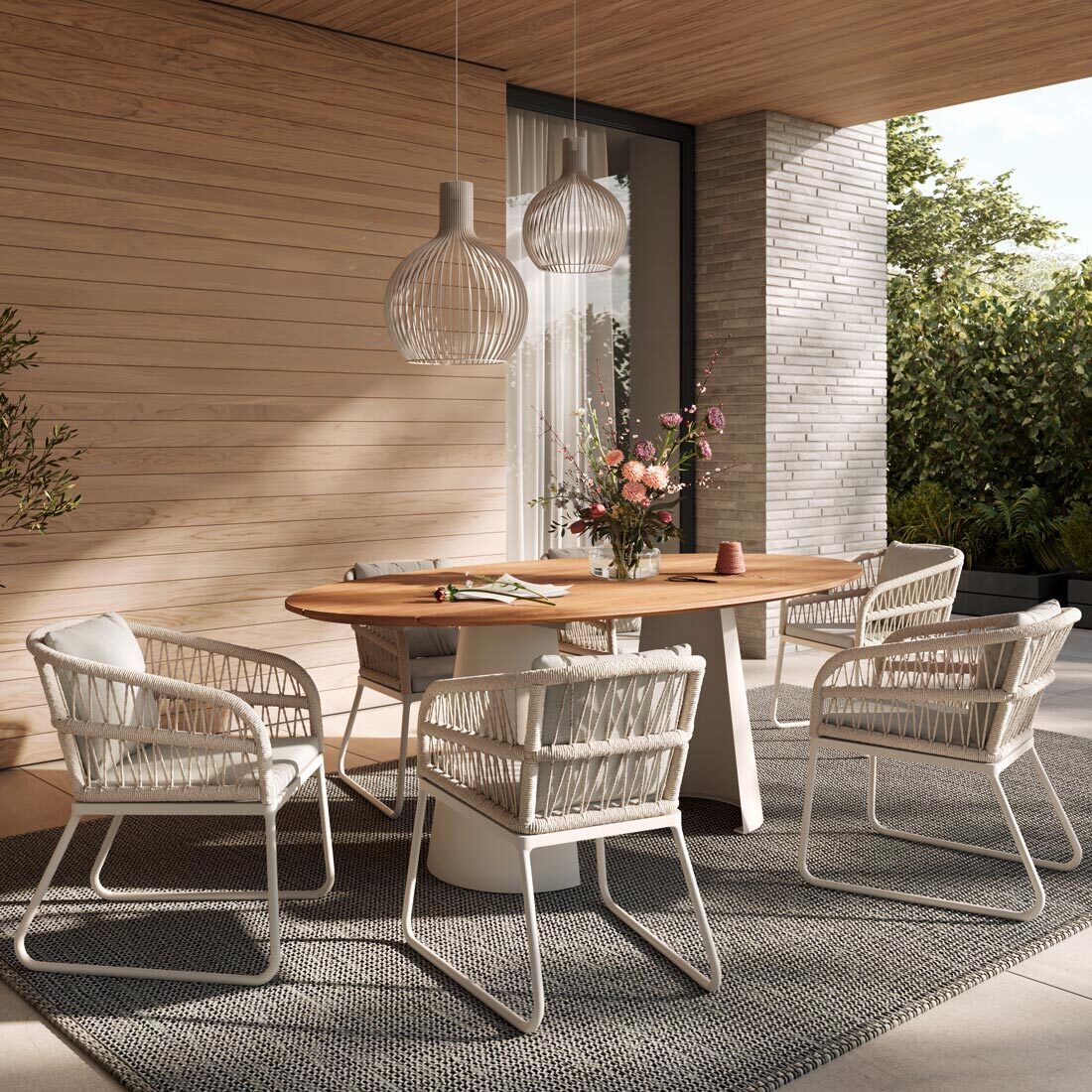 Musterring JustB! Gartensessel Aluminium mit Sitz- und Rückenkissen