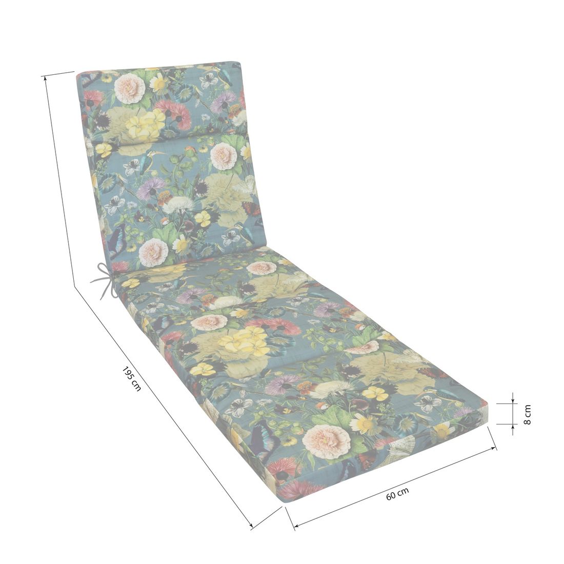 KETTtex Florida Gartenliegenauflage 60x195cm Acryl