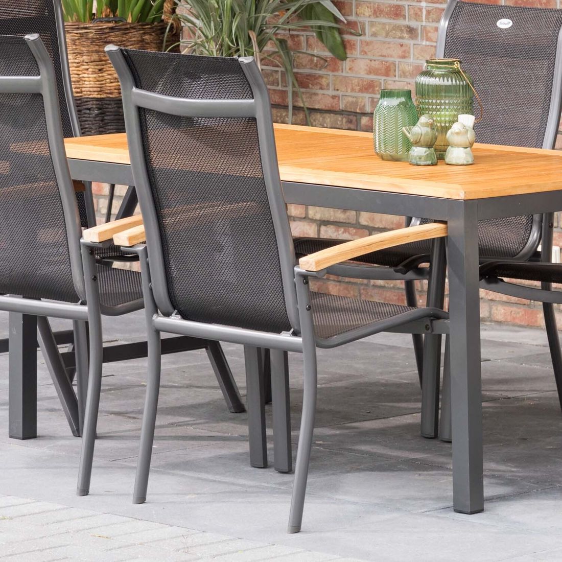 Hartman Alice Gartenmöbel-Set M (4 Plätze) Tisch 150/210x90cm
