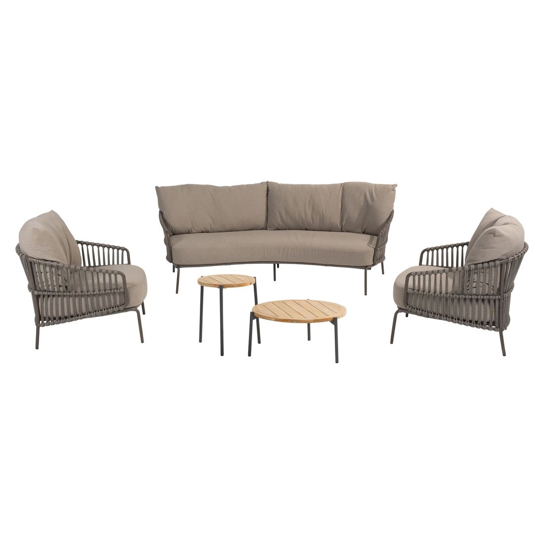 4Seasons Capalbio Loungeset inkl. Loungetisch Edelstahl/Rope/Olefin