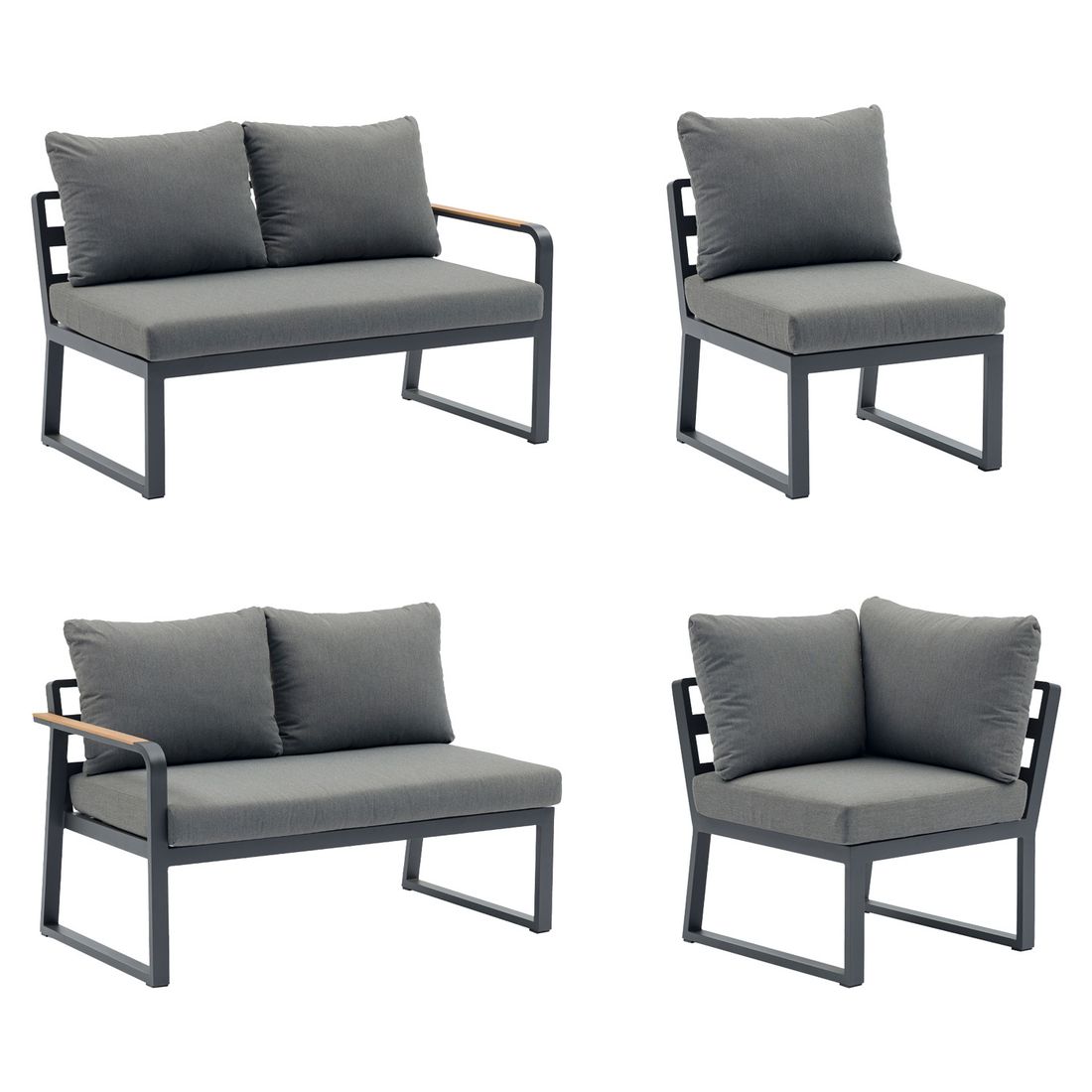 Sungörl Limone Dininglounge Aluminium/Olefin