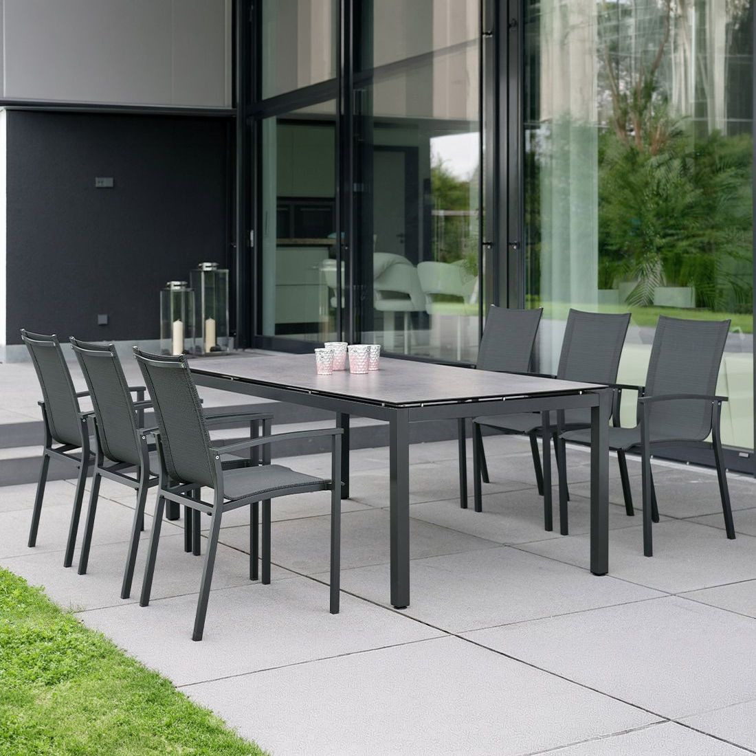 Stern Evoee Gartenmöbel-Set L (6 Plätze) Tisch 200x100cm