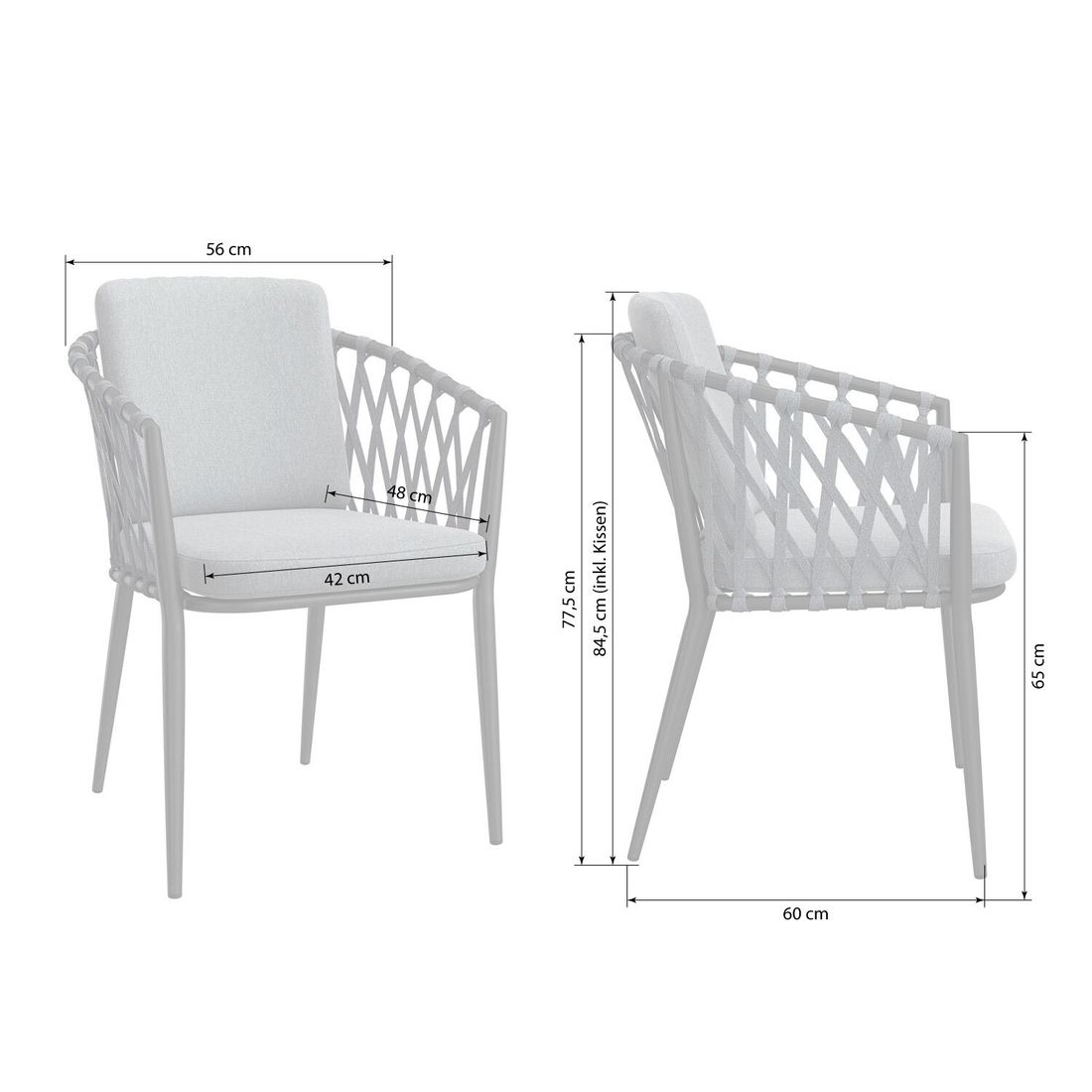 OUTLIV. Cairns Gartenmöbel-Set Tisch 200x90cm
