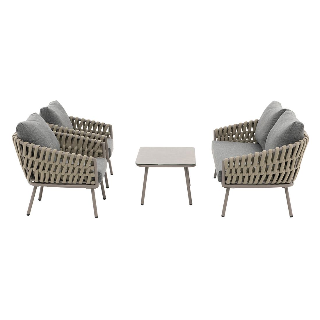 OUTLIV. Valencia Loungeset inkl. Loungetisch Aluminium/Rope