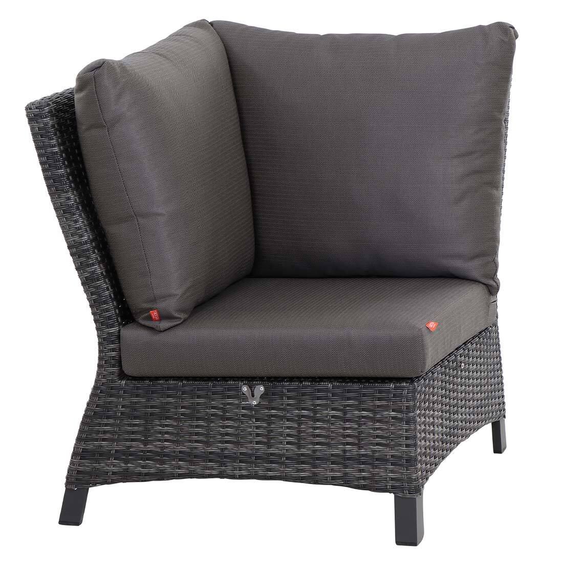 Siena Garden Taranto Dininglounge Tisch 140x85cm Aluminium/Gardino-Geflecht
