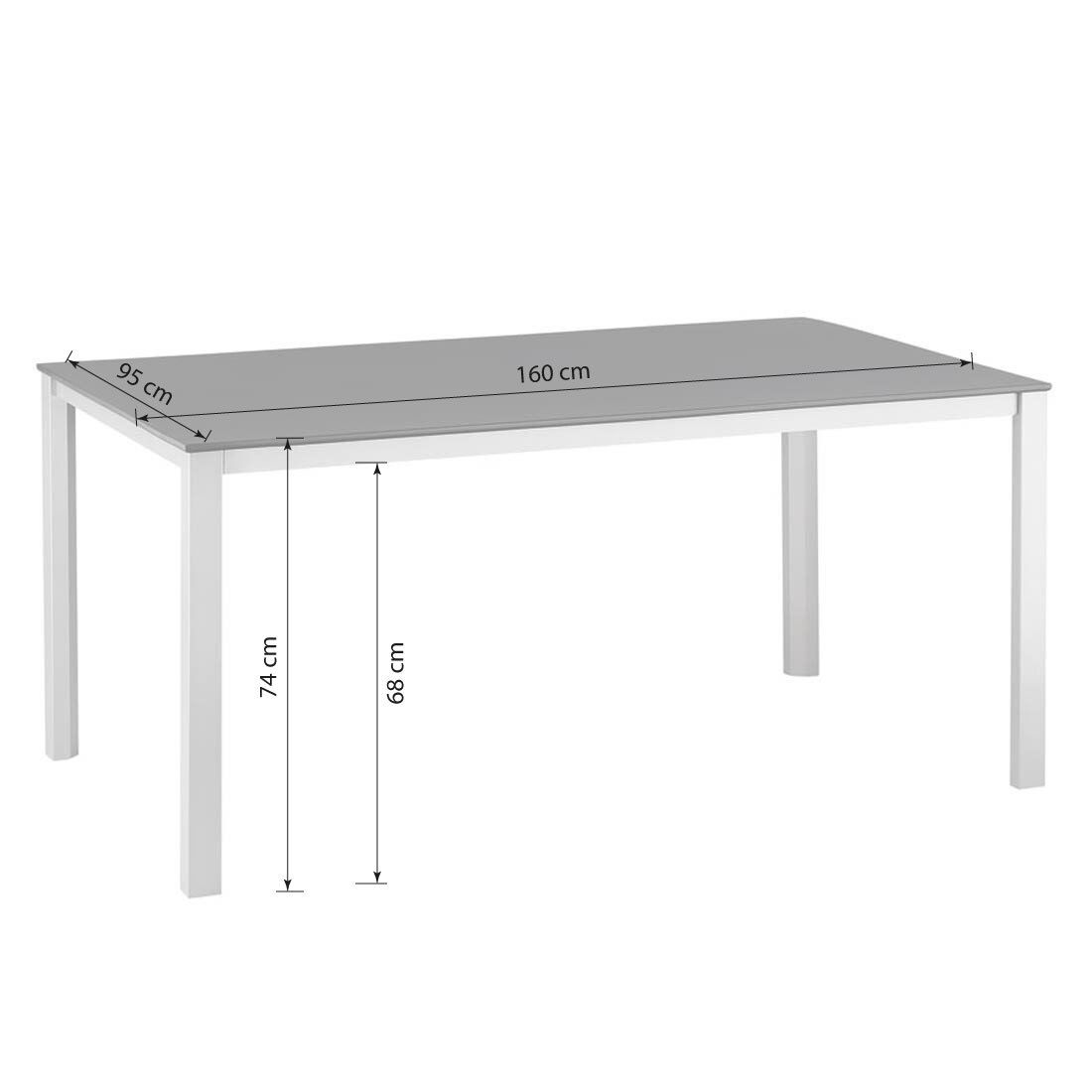 Kettler Wave Gartenmöbel-Set M (4 Plätze) Tisch 160x95cm