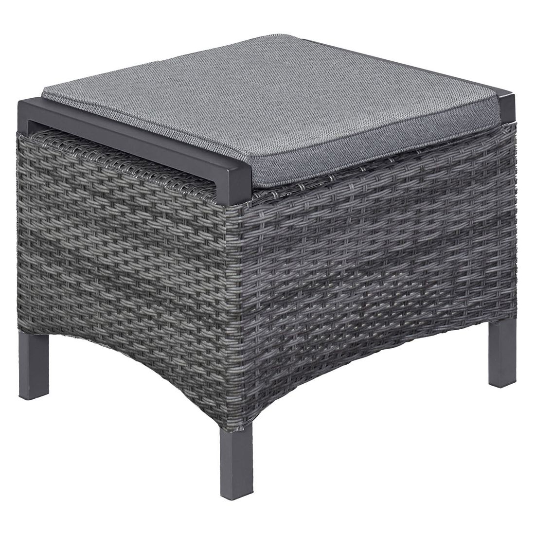 LC Garden Vivera-Stone Loungehocker Aluminium/Geflecht