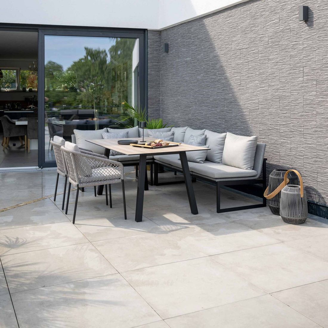 Stern Tammo Eck-/Endmodul Aluminium/Textilene/Outdoorstoff