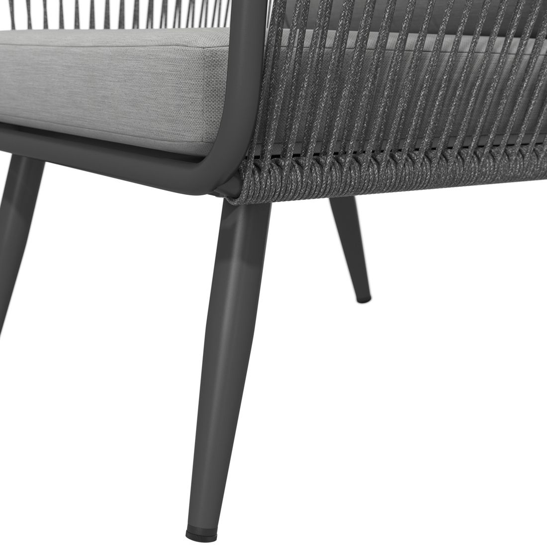OUTLIV. Alex Loungeset inkl. Beistelltisch Aluminium/Rope/Olefin