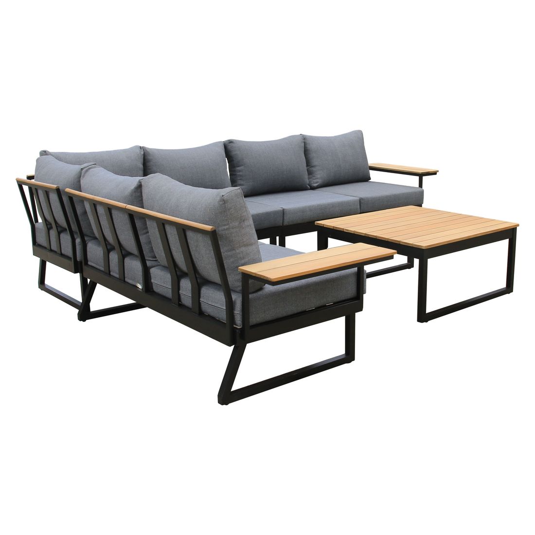 OUTLIV. Nelly Ecklounge inkl. Loungetisch Aluminium/Spun Polyester