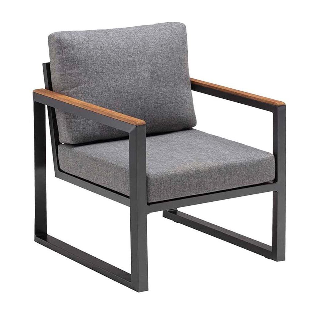 Kettler Ocean Skid Dininglounge Tisch 160x95cm Aluminium/Olefin