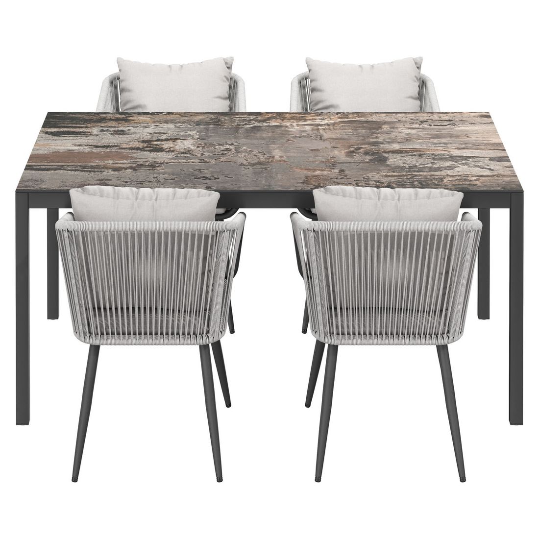 OUTLIV. Alex Gartenmöbel-Set Aluminium/Dekton