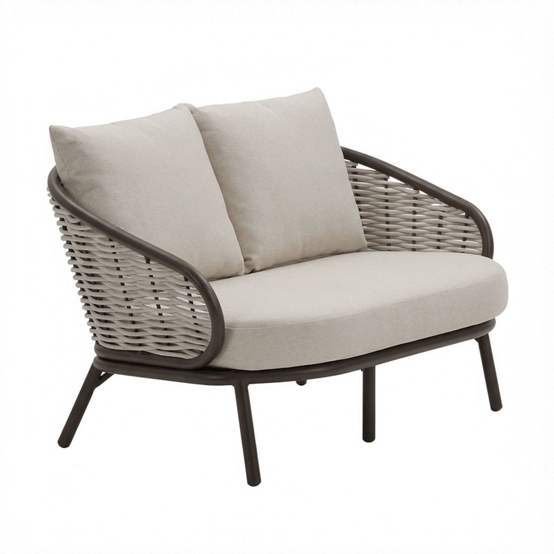Apple Bee Pine Key Gartenloungesofa Aluminium/Polyrattan/Bee Wett