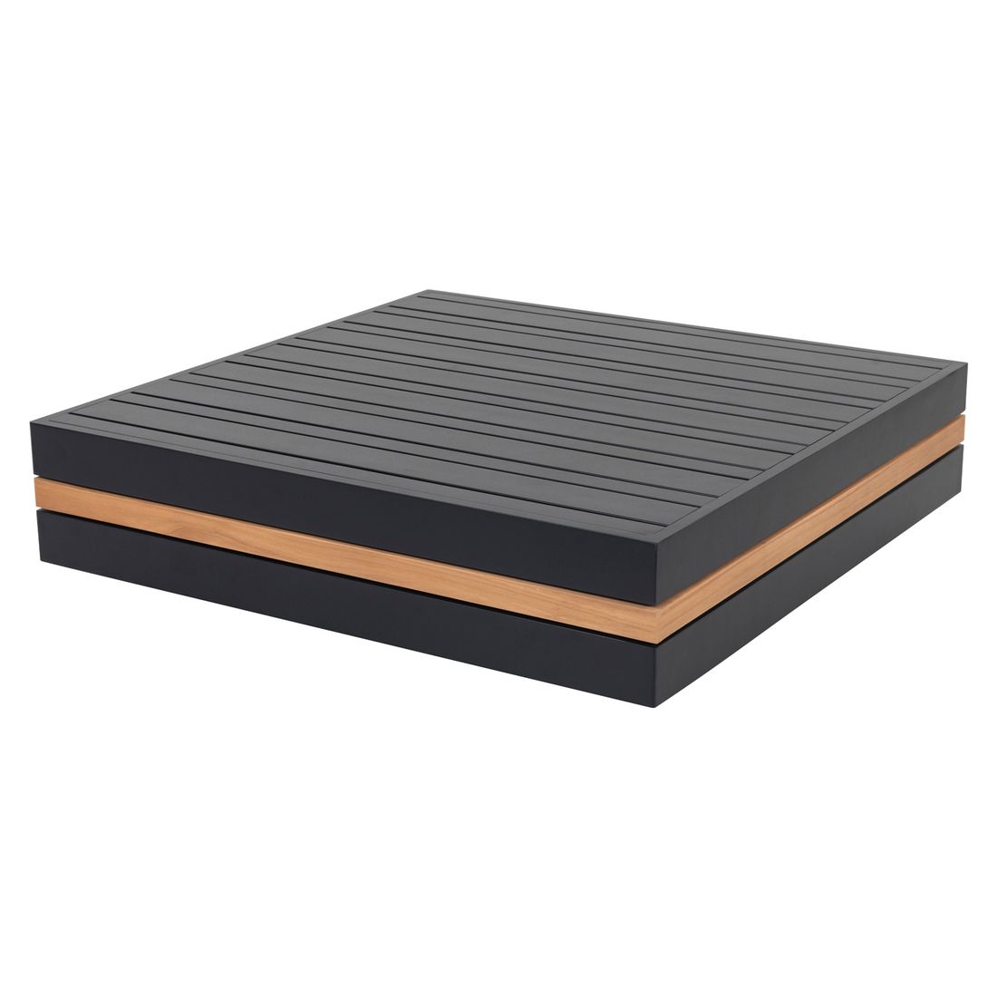 OUTLIV. Triest Ecklounge inkl. Loungetisch Aluminium/Teak/Spun Polyester