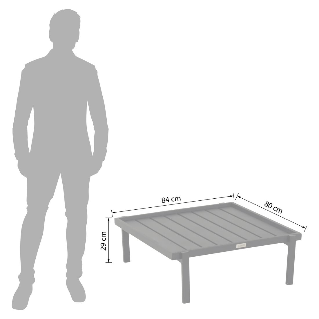 Hartman Lucas Ecklounge inkl. Loungetisch Aluminium/Sunbrella