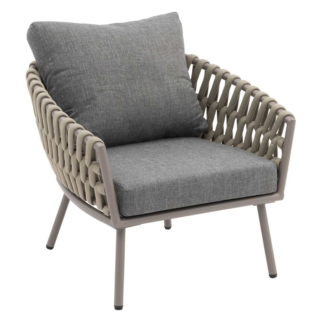 OUTLIV. Valencia Loungeset inkl. Loungetisch Aluminium/Rope