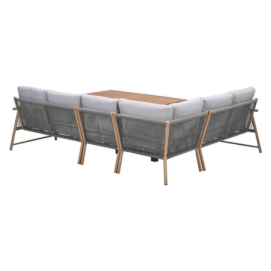 Garden Impressions Bahama Dininglounge Tisch 160x95,5cm Aluminium/Rope/Polyester