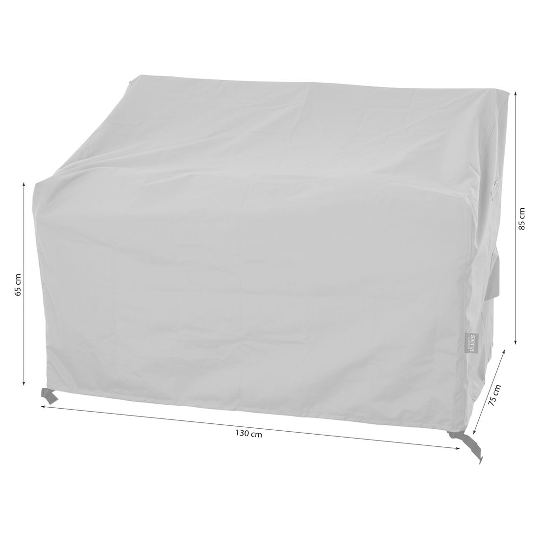 Siena Garden Plus Schutzhülle für Gartenbank 130x75x65/85cm
