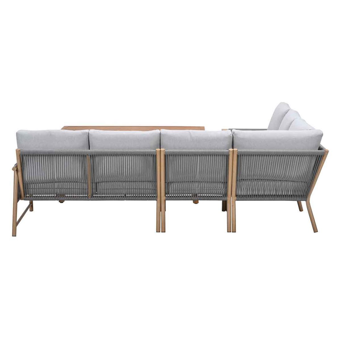 Garden Impressions Bahama Dininglounge Tisch 160x95,5cm Aluminium/Rope/Polyester
