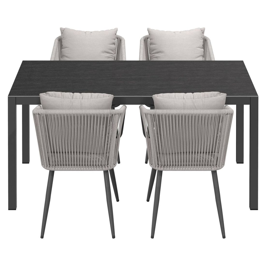 OUTLIV. Alex Gartenmöbel-Set M (4 Plätze) Tisch 160x90cm